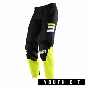 Shot Raw Pants – Burst Neon Yellow (Youth) – Y6-7