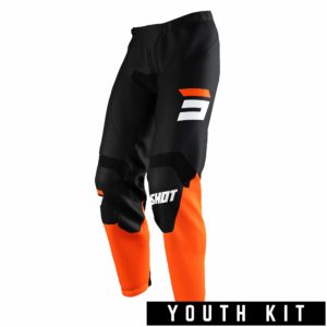 Shot Raw MX Pants – Burst Orange (Youth) – Y4-5