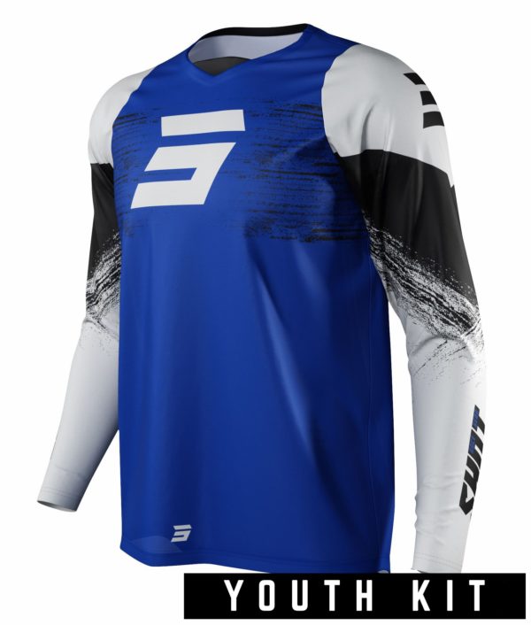 SHOT Youth Raw Jersey (Burst Blue) - Y6-7