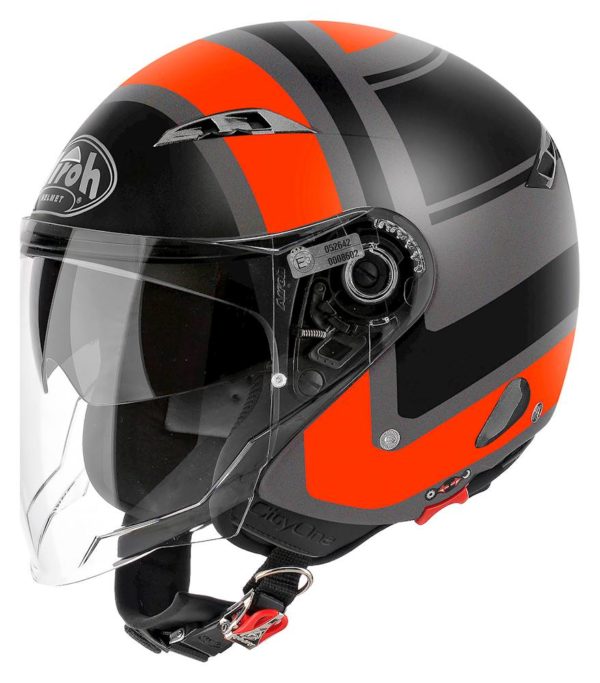 Airoh Helmet City One Jet - Wrap Orange Matt - S