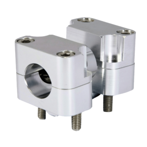 Bike It Aluminium CNC Bar Clamp Conversion Kit 22.2mm – 28.6mm Fat Bar