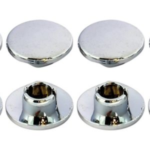 Bike It Allen Bolt Caps – Chrome Effect – M10 Pack Of 12