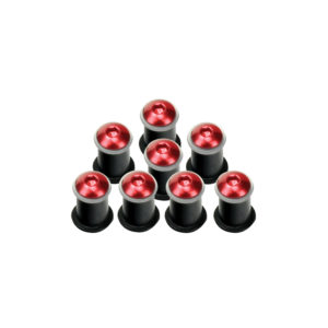 Bike It Fairing Bolts Red Screws Nuts And Rubbers
