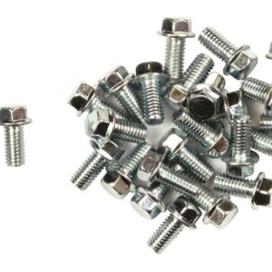 Bike It Carbon Steel Flange Head Bolts M6 x 16mm (25Pcs)