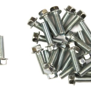 Bike It Carbon Steel Flange Head Bolts M6 x 20mm (25Pcs)