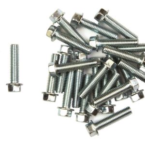 Bike It Carbon Steel Flange Head Bolts M6 x 25mm (25Pcs)