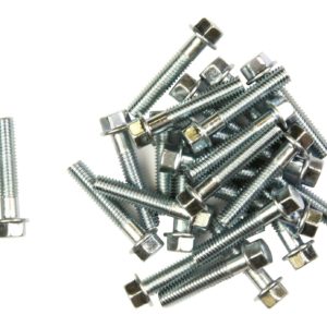 Bike It Carbon Steel Flange Head Bolts M6 x 30mm (25Pcs)