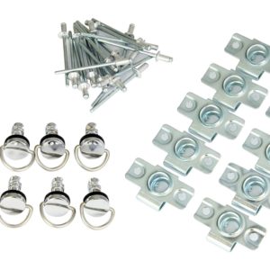 Bike It Silver Quick Release Fairing Fasteners Rivet Type 17mm Pack Of 10