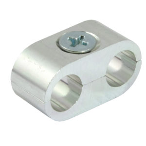 Bike It Blue Chrome Control Cable/Pipe Separator