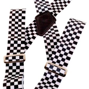 Bike It Checkered Motorcyclist Braces