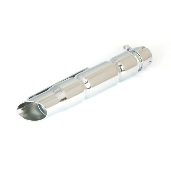 Universal Silencer 15In Bevel Slashcut- Removeable Baffle- 38>45Mm Id- Bracket (558 II)