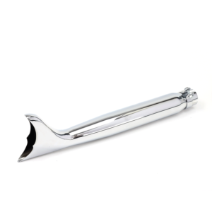 Universal Silencer 22In Fishtail- Fixed Baffle- 38>45mm Id (R-553)