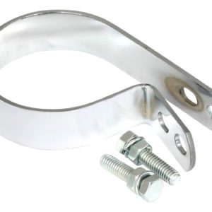 Bike It Universal Exhaust Mounting Bracket 2 7/8″ Pipe Fitment Offset Angled Hanger