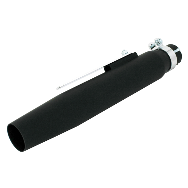 Universal Silencer 15" Tapered Matt Black Includes Clamp And Single Reducer