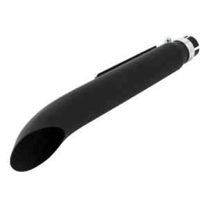 Universal Silencer 19″ Turnout Matt Black Includes Clamp And Reducers