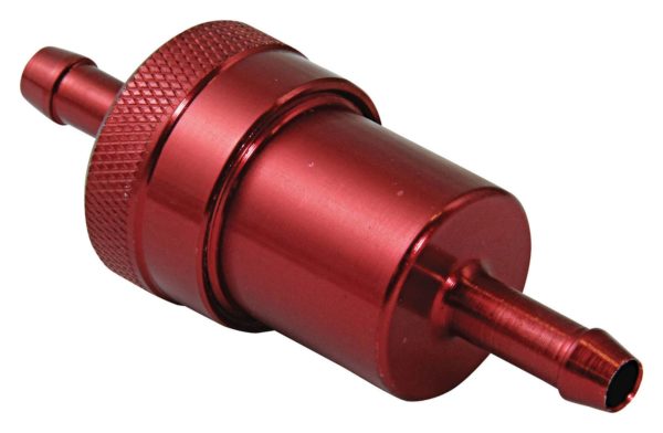 Original Anodised Red 6mm Fuel Filter