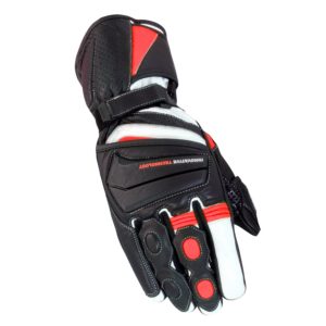 Bike It Crossfire Black/Red Summer Road Gloves – M