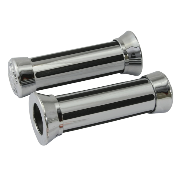 Bike It Grips Rail Type With Cap Detail Chrome 25mm