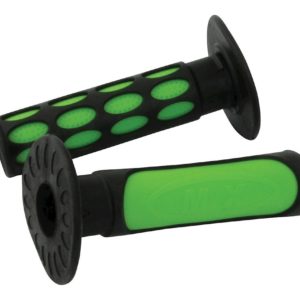 Bike It 2-Tone MX Grips Green / Black