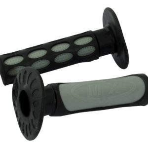 Bike It 2-Tone MX Grips Grey / Black