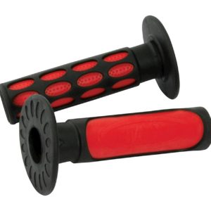 Bike It 2-Tone MX Grips Red / Black