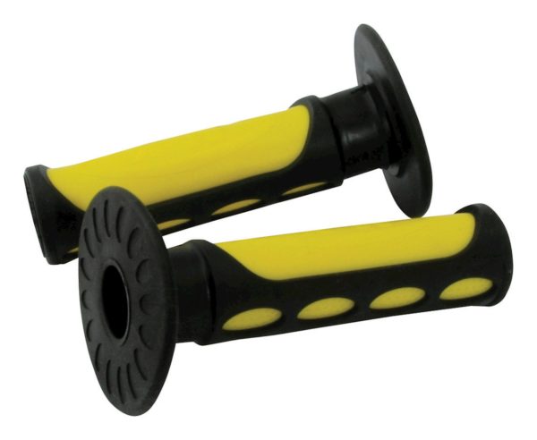 Bike It 2-Tone MX Grips Yellow / Black