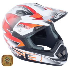 GSB XP-14B Adult MX Off Road Helmet Graphic Orange Gloss – Large