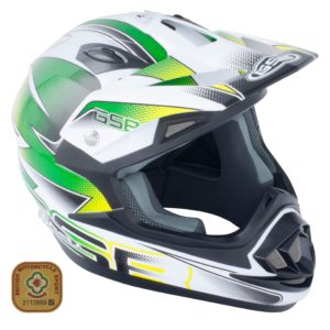 GSB XP-14B Adult MX Off Road Helmet Graphic Green Gloss – Medium