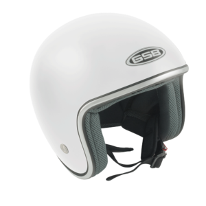 GSB G-234 Adult Open Face Road Helmet Plain White Gloss – Large