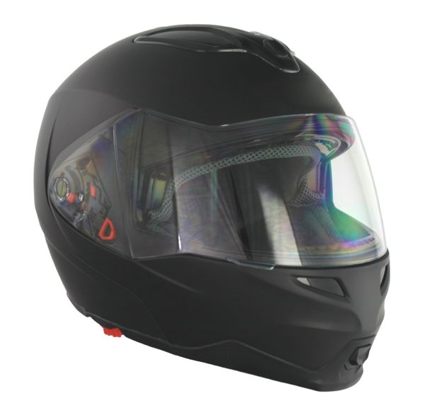 GSB G-339 Adult Flip Road Helmet Plain Black Matt - Small