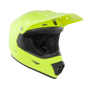 GSB XP-7 Kids MX Off Road Helmet Plain Fluoro Yellow Gloss – Small