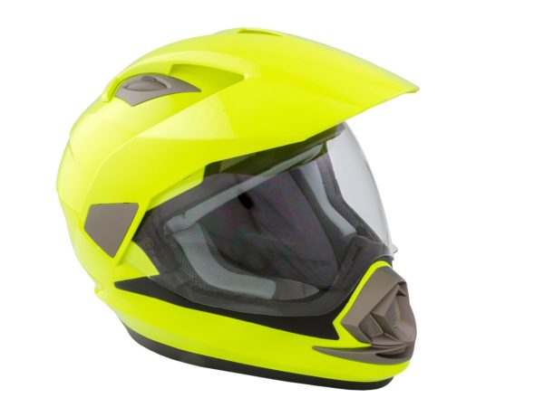 GSB XP-14A Adult Adventure Road Helmet Plain Fluoro Yellow Gloss - Large