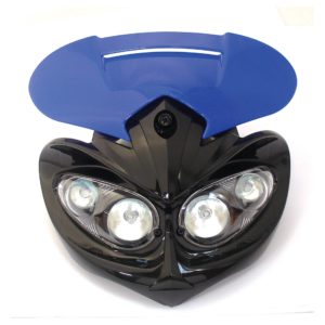 Universal Enduro Rage Headlight Unit Blue 12V 20W