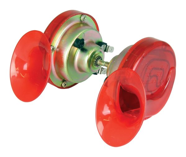 Red Twin Pack Snail Horn - 12V