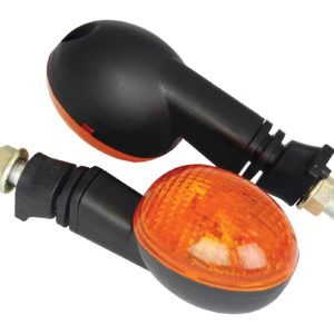 Bike It Universal Flexi Stem Indicators With Black Body And Amber Lens – #012