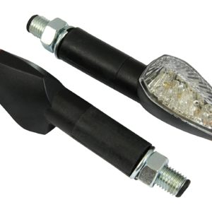 Bike It Long Stem LED Force Indicators With Black Body And Clear Lens