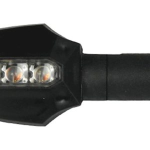 Bike It LED Runner One Indicators With Black Body And Black Clear Lens