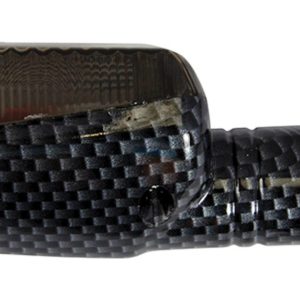 Bike It Short Stem Mini Indicators With Carbon Body And Smoked Lens