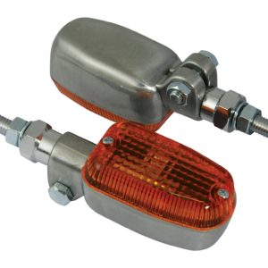 Bike It Adjustable Stem Indicators With Alloy Body And Amber Lens
