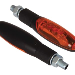 Bike It Torch Indicators With Black Body And Amber Lens