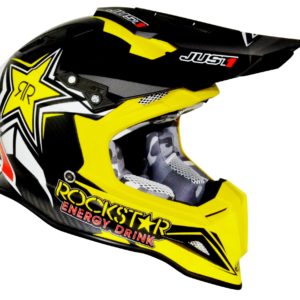 Just1 Carbon J12 Rockstar 2.0 ACU Gold Adult MX Helmet Yellow – Small