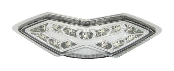 Bike It LED Rear Tail Light With Clear Lens And Integral Indicators for Kawasaki Z1000 '10-