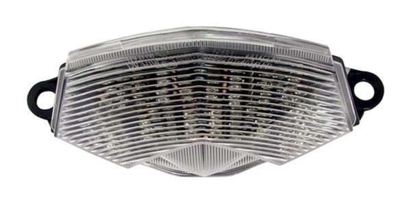 Bike It LED Rear Tail Light With Clear Lens And Integral Indicators for Kawasaki ZX6R '09-