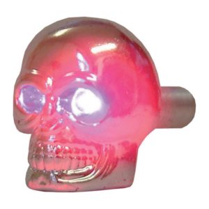 Pair Of Bike It Skull Decoration Bolts With Red LED Eyes