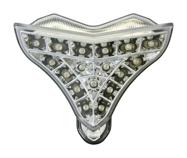 Bike It LED Rear Tail Light With Clear Lens And Integral Indicators for Yamaha YZF-R1 '09-