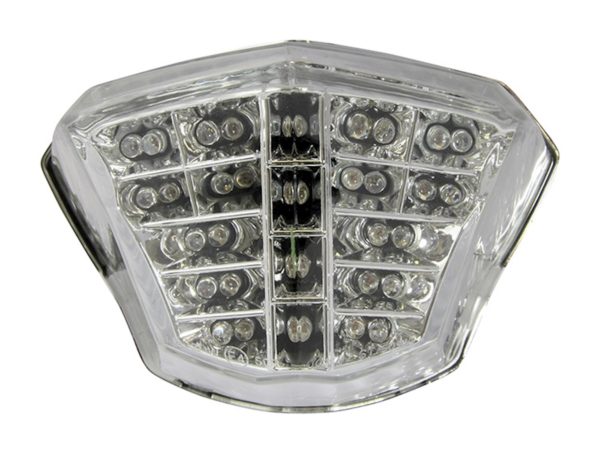 Bike It LED Rear Tail Light With Clear Lens And Integral Indicators for Yamaha XJ6 and Diversion '09- models