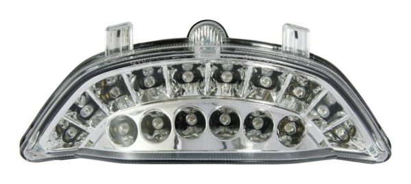 Bike It LED Rear Tail Light With Clear Lens And Integral Indicators for Yamaha V-MAX '09-
