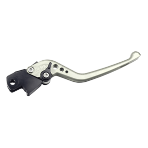 BikeTek Adjustable CNC Brake Lever Short  – Titanium / Black Adjuster – #B34S