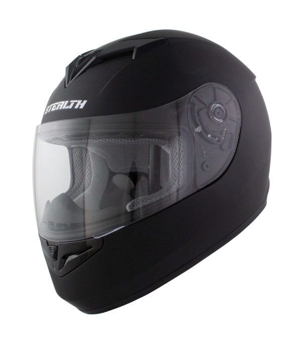 Stealth Full Face Helmet V121 Matt Black - L - Image 3