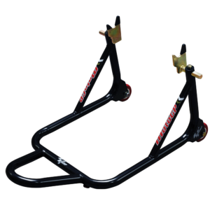 MotoGP 1 Piece Bobbin Spool Fitment Rear Track Paddock Stand – Black